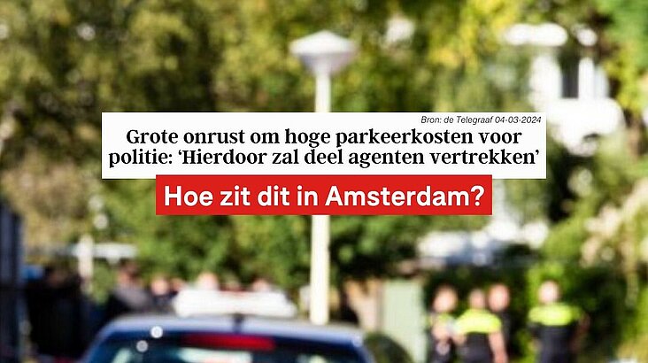 JA21 vraagt college naar parkeerproblemen van politie