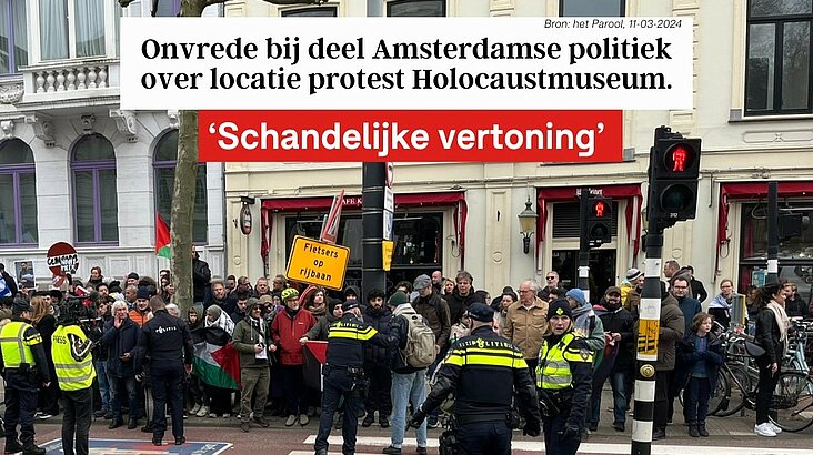 Cas van Berkel noemt hysterisch anti-Israël protest een 'schandelijke vertoning'